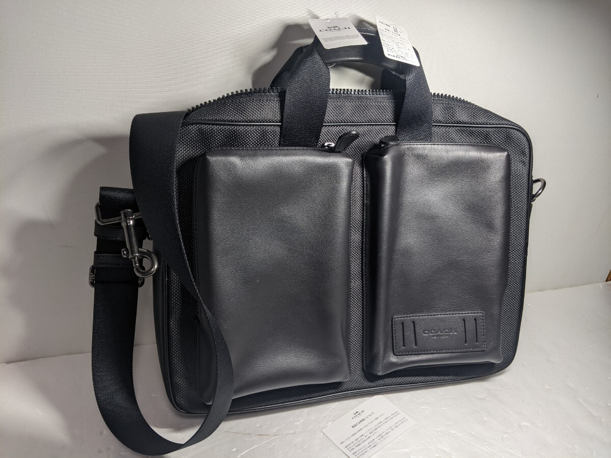 新品未使用自宅保管 COACH ビジネスバッグ コーチ 6705 Rider Brief ライダーブリーフ 牛革 2WAY ショルダーバッグ 