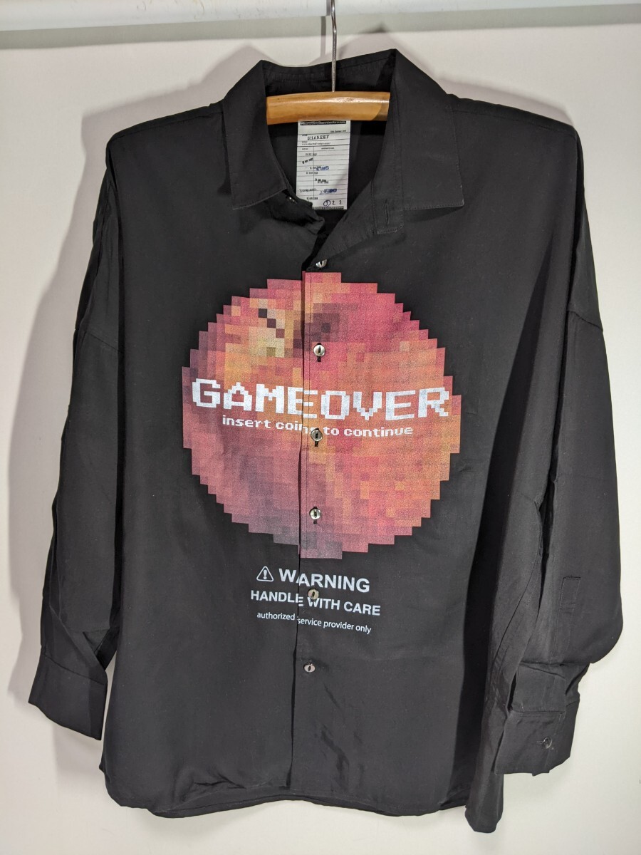 シャリーフ SHAREEF 'DOTAPPLE'BIGSHIRTS GAMEOVER 長袖 シャツ size:1 