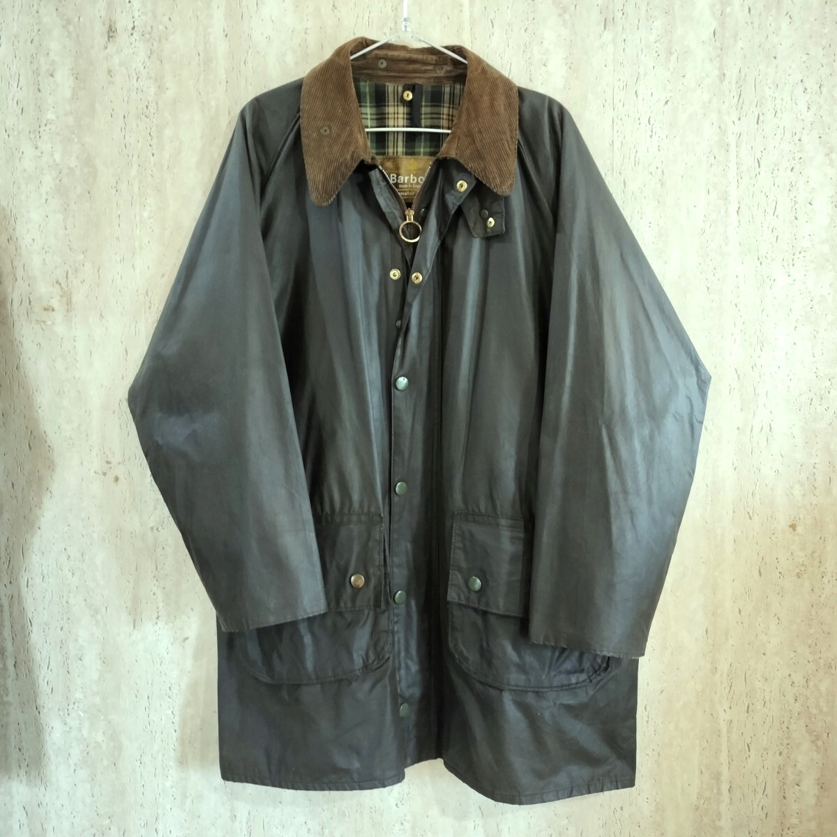 70s　Barbour Gamefair c40　1クラウン　1クレスト　 ゲームフェア　バブアー　ゴールドタグ　
