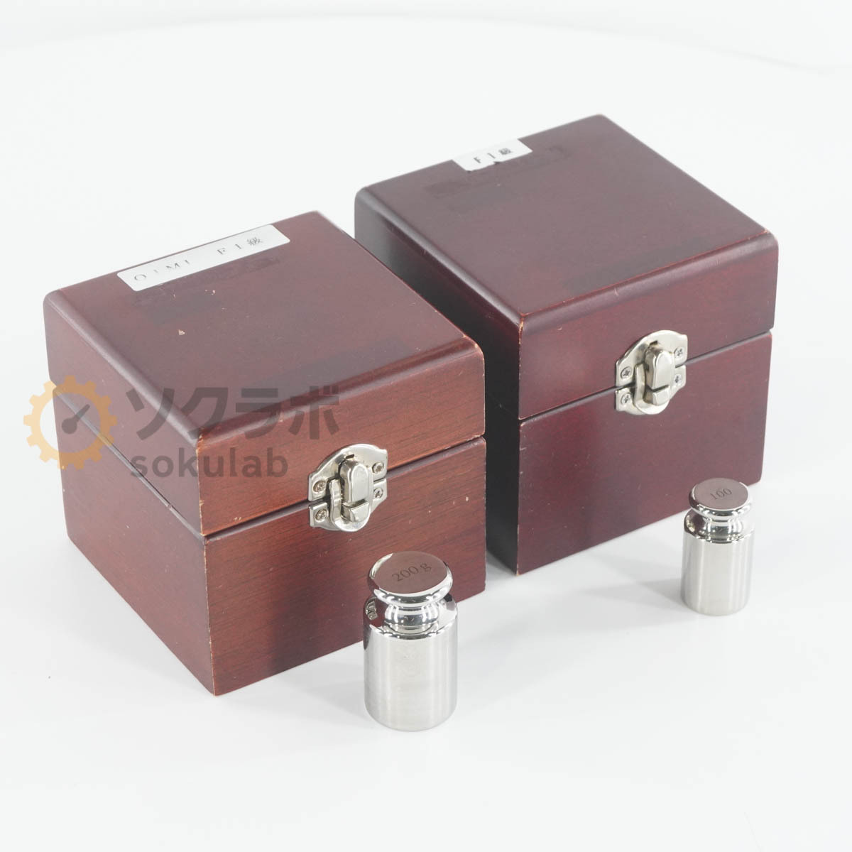 [DW] 8日保証 セット AS ONE アズワン Weight F1級 分銅 100g 200g[07380-0253]