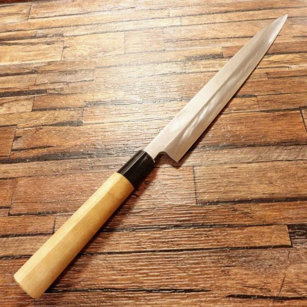 郷右馬允義弘 柳刃包丁 研ぎ済 刺身包丁 片刃 ほぼ未使用保管品 245mm