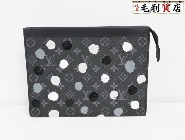 ルイヴィトン LOUIS VUITTON LV×YK モノグラム エクリプス ポシェットヴォワヤージュ M81934 ペインティッド ドット 草間