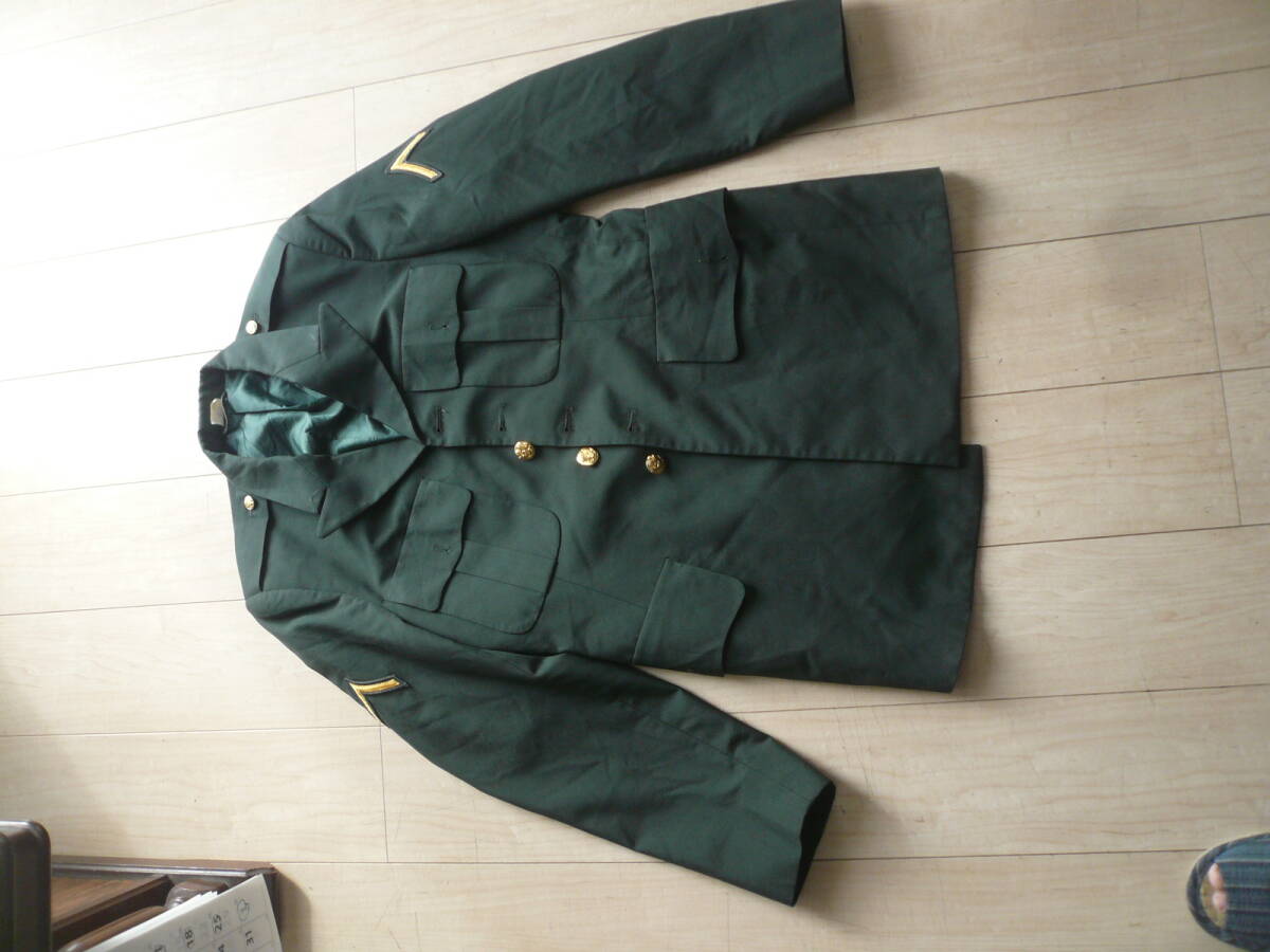 即決有　難有 米軍アメリカ軍 USARMY 制服 サービスドレス　ジャケット　40Lサイズ　2等兵パッチ付E-1　Derossi&son　 送料600円～