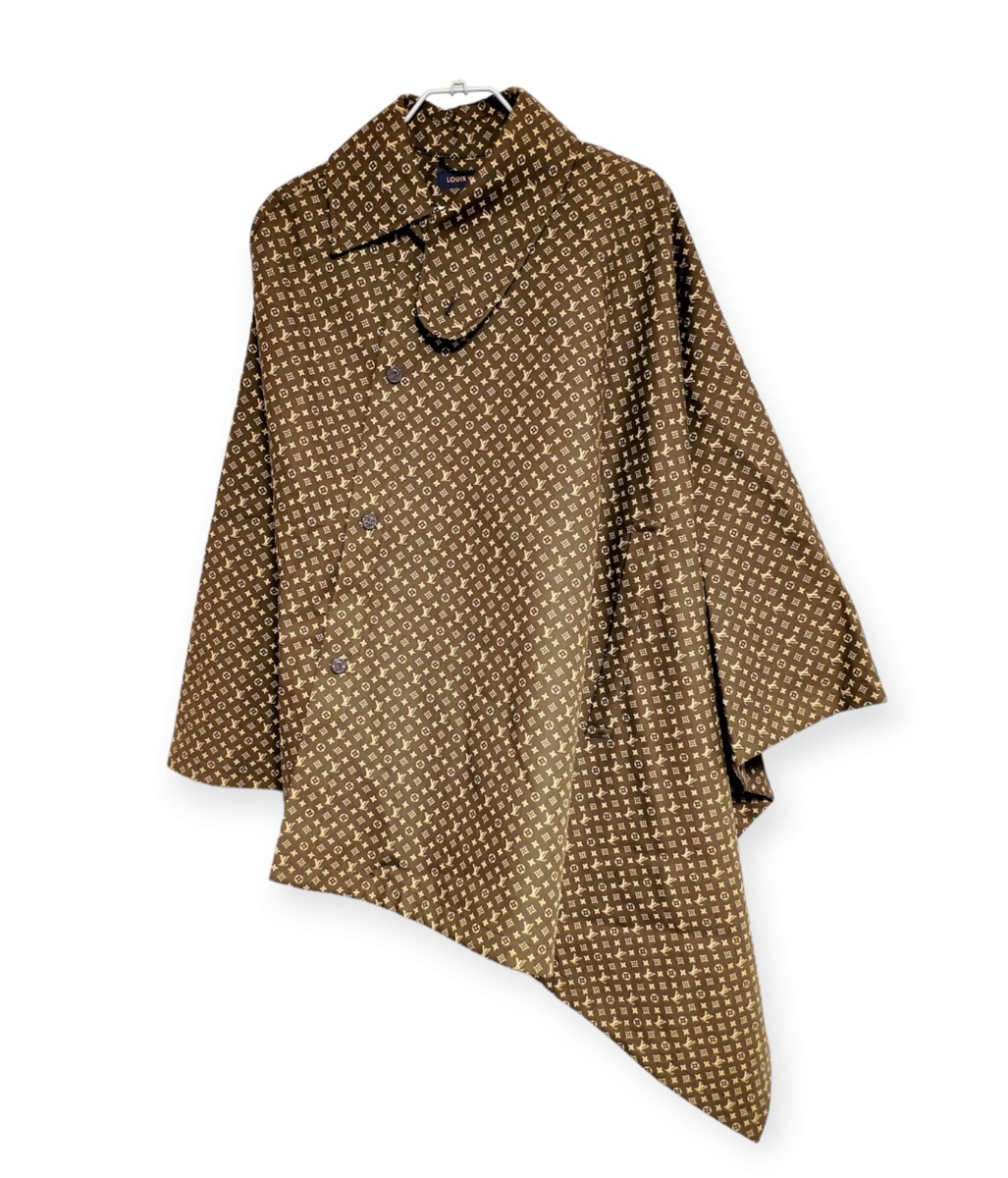 7日間限定割引き40%off 新品同様 LOUIS VUITTON NIGO マイクロ モノグラム ケープ I23 HME15W メンズ S ヴィトン マント ポンチョ