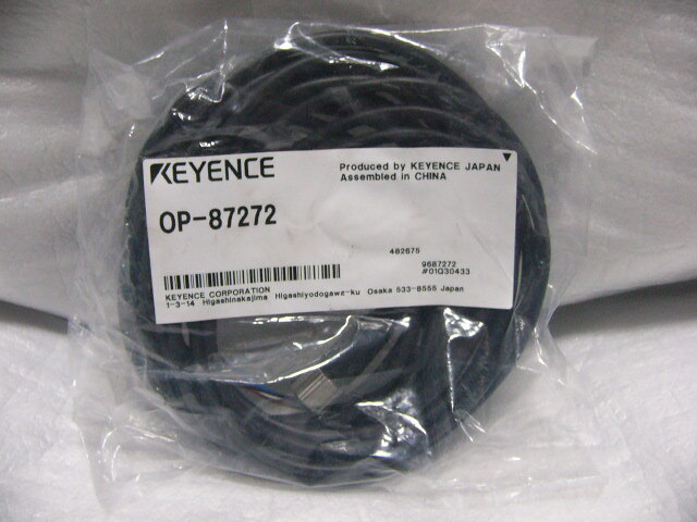 ★新品★ KEYENCE OP-87272 M12/4ピン ケーブル5m 端末バラ線 GP-Mシリーズ等用 複数有