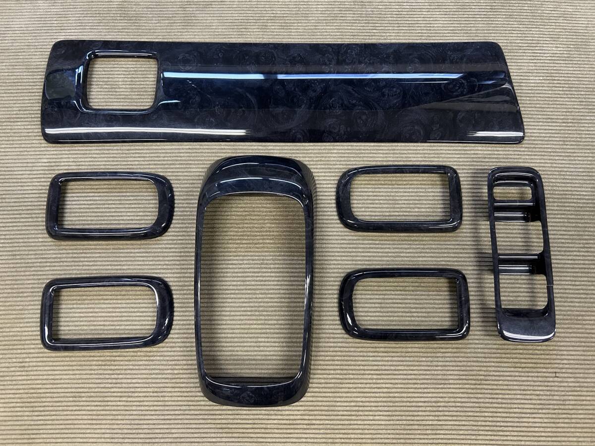 ★超希少★ ダイハツ ミラジーノ L700S L710S 黒木目 ダークウッド インテリアパネル ウッドパネル 純正？ DAIHATSU シフトパネル インナー