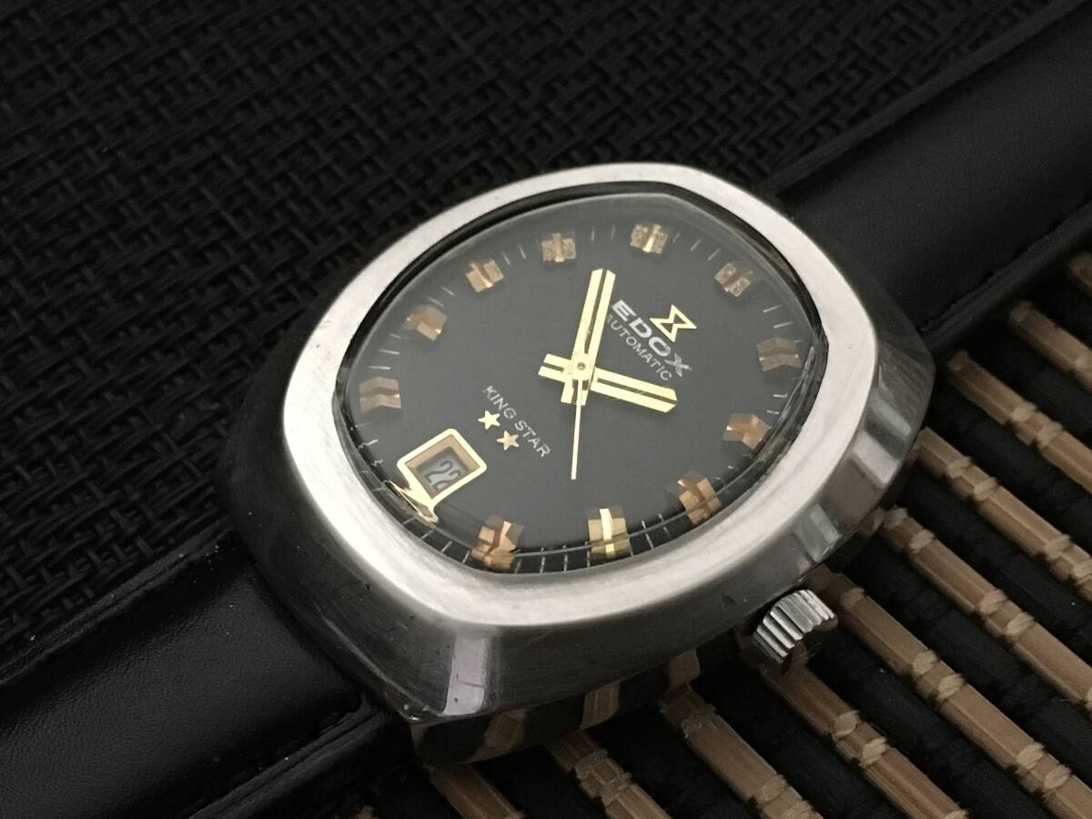 [◆5sp]EDOX/エドックス KING STAR メンズ 黒文字盤 Automatic