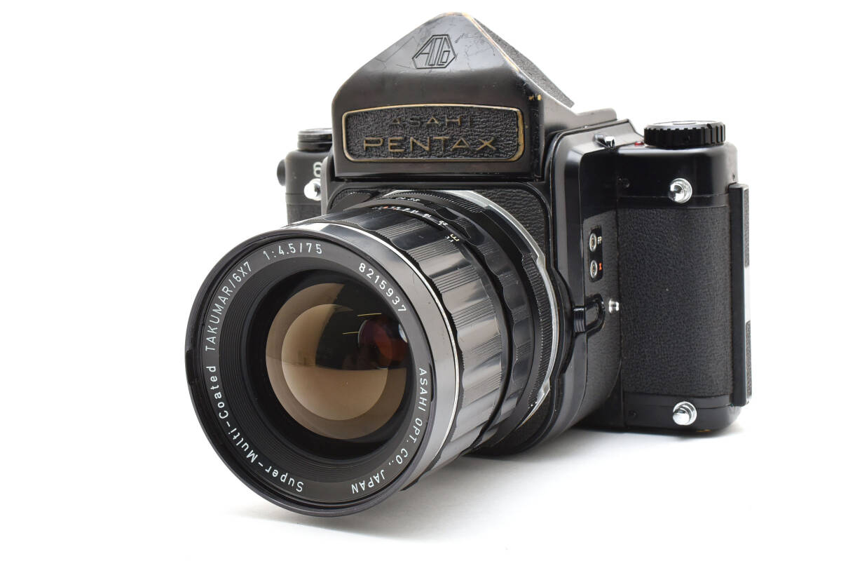 【動作良好】ASAHI PENTAX アサヒペンタックス PENTAX 6×7 67 Takumar 75mm バケペン 2631669
