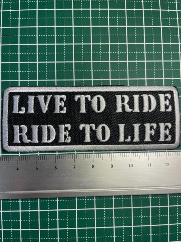スラングワッペン★LIVE TO RIDE RIDE TO LIFE★