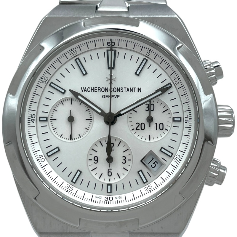 ヴァシュロン・コンスタンタン VACHERON CONSTANTIN オーヴァーシーズ クロノグラフ 5500V/110A-B075 ホワイト SS 腕時計 メンズ 中古