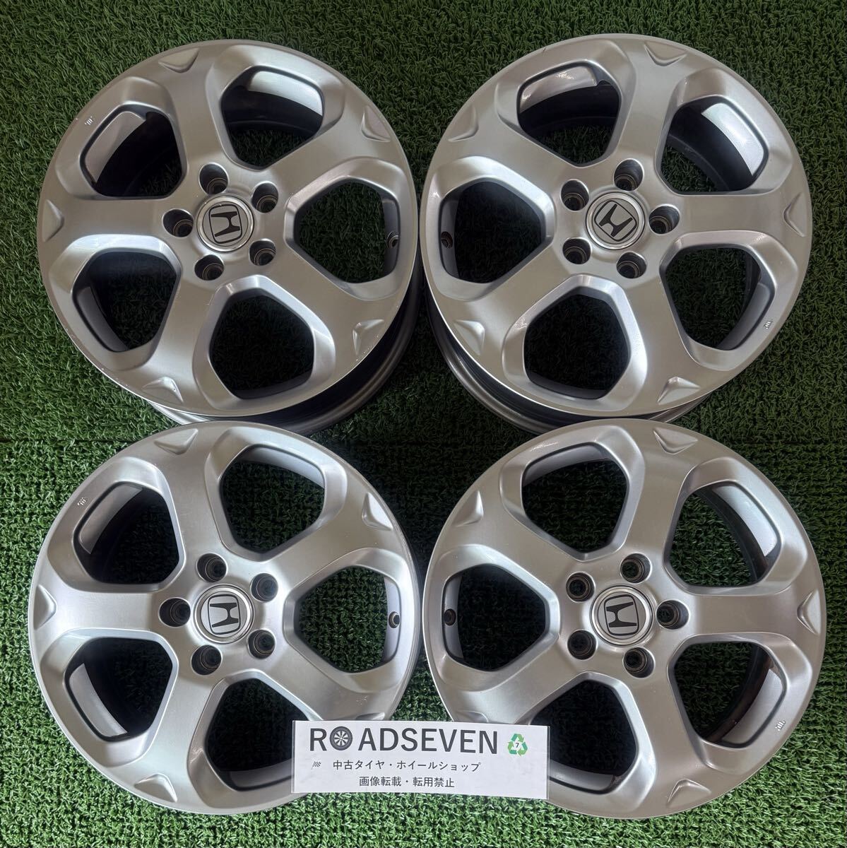 ◆HONDA ホンダ ストリーム RSZ 純正◆17×6J +55 5H PCD114.3 ハブ径:約64mm 4本Set 中古 ◆擦傷/線傷等有り ◆送料無料