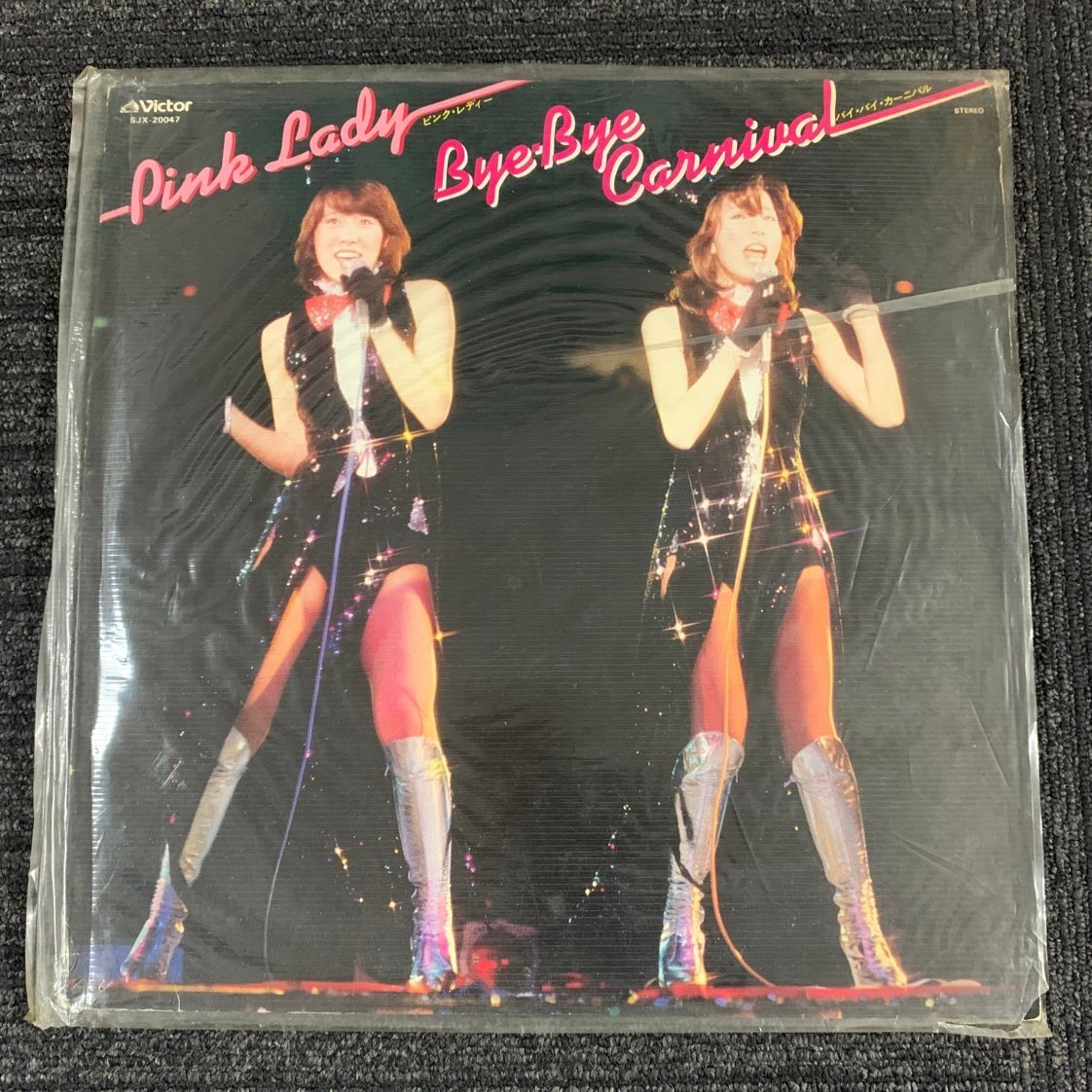 【80】ピンク・レディー Bye Bye Carnival バイ バイ カーニバル レコード 動作未確認品 汚れ 破れ シミ ヴィンテージ コレクター必見