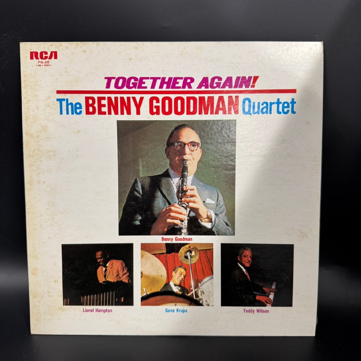 【80】ベニー・グッドマン・カルテット TOGETHER AGAIN クラリネット 人気 レトロ レコード ヴィンテージ品 価値の分かる方必見