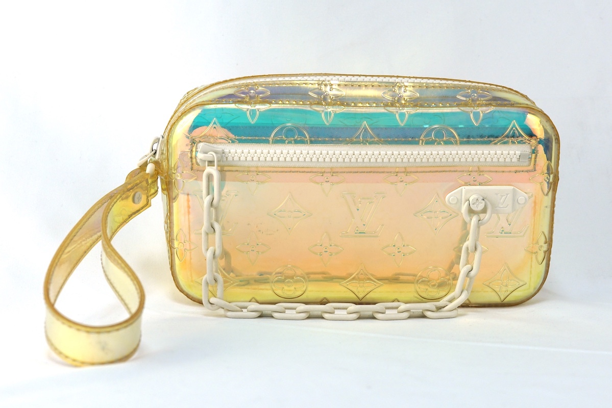LOUIS VUITTON ルイヴィトン ポシェット ヴォルガ モノグラム プリズム クラッチバッグ マルチカラー ホワイト M55261
