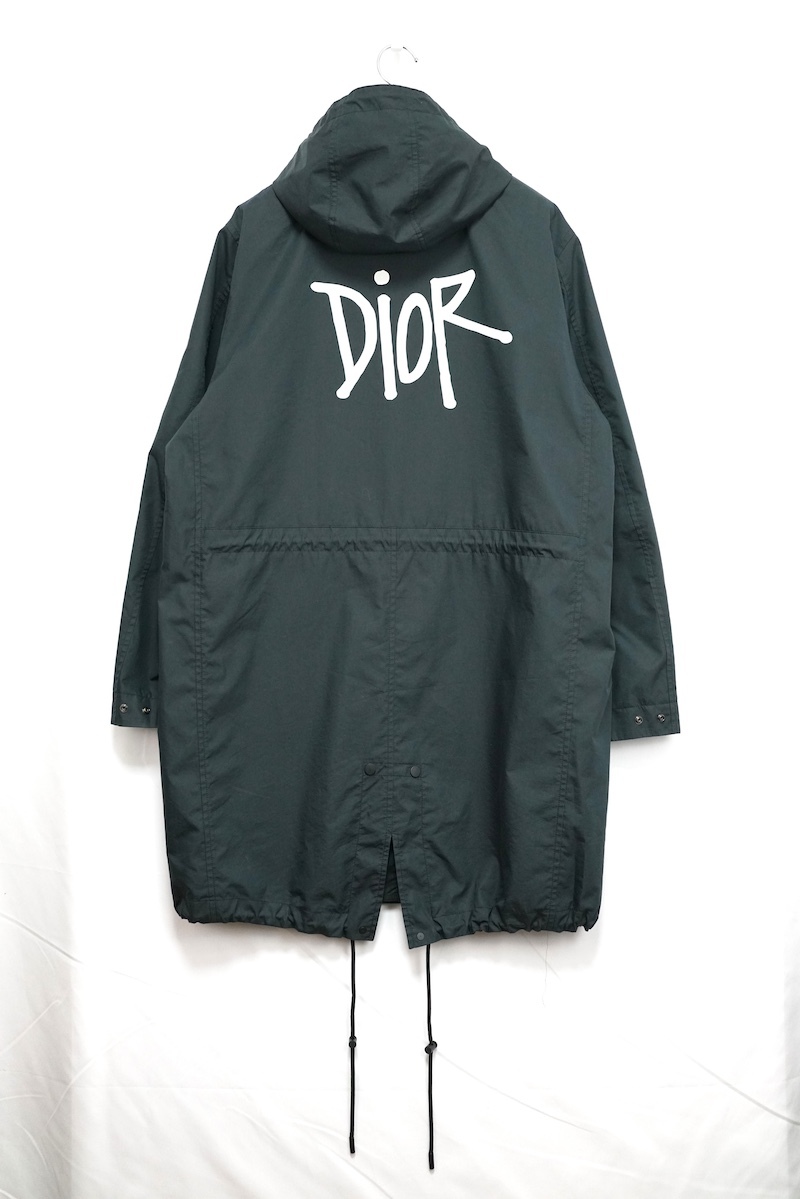 2020AW DIOR ディオール SHAWN STUSSY ショーンステューシー HOODED PARKA モッズコート ネイビー 44サイズ 033C313A4810