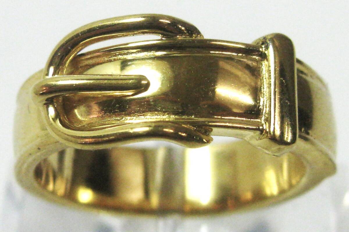 【東京 谷中 質屋おぢさん】極美品フランス製エルメス スカーフリング ブックル セリエ ベルトモチーフ#21