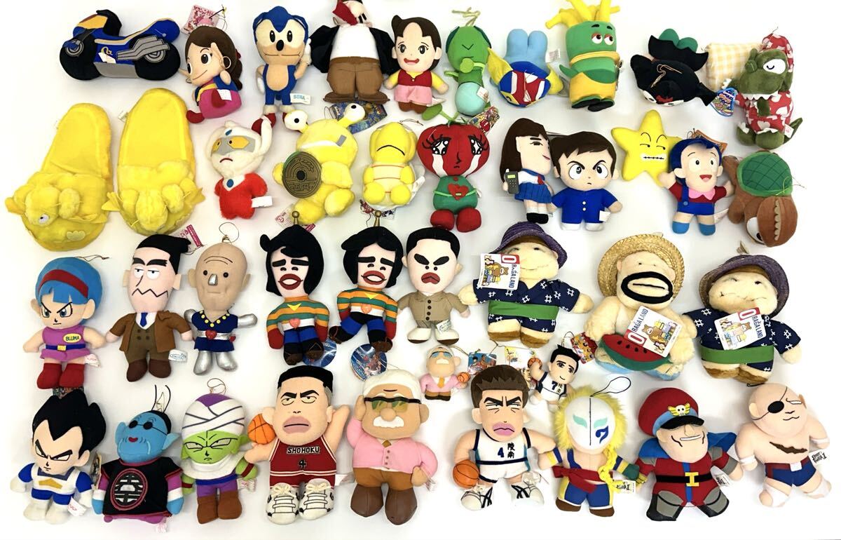 当時物 ぬいぐるみ 41体セット スラムダンク ごっつええ感じ ドランゴンボール スト2 ウルトラマン ゴジラ カールおじさん他 アミューズ