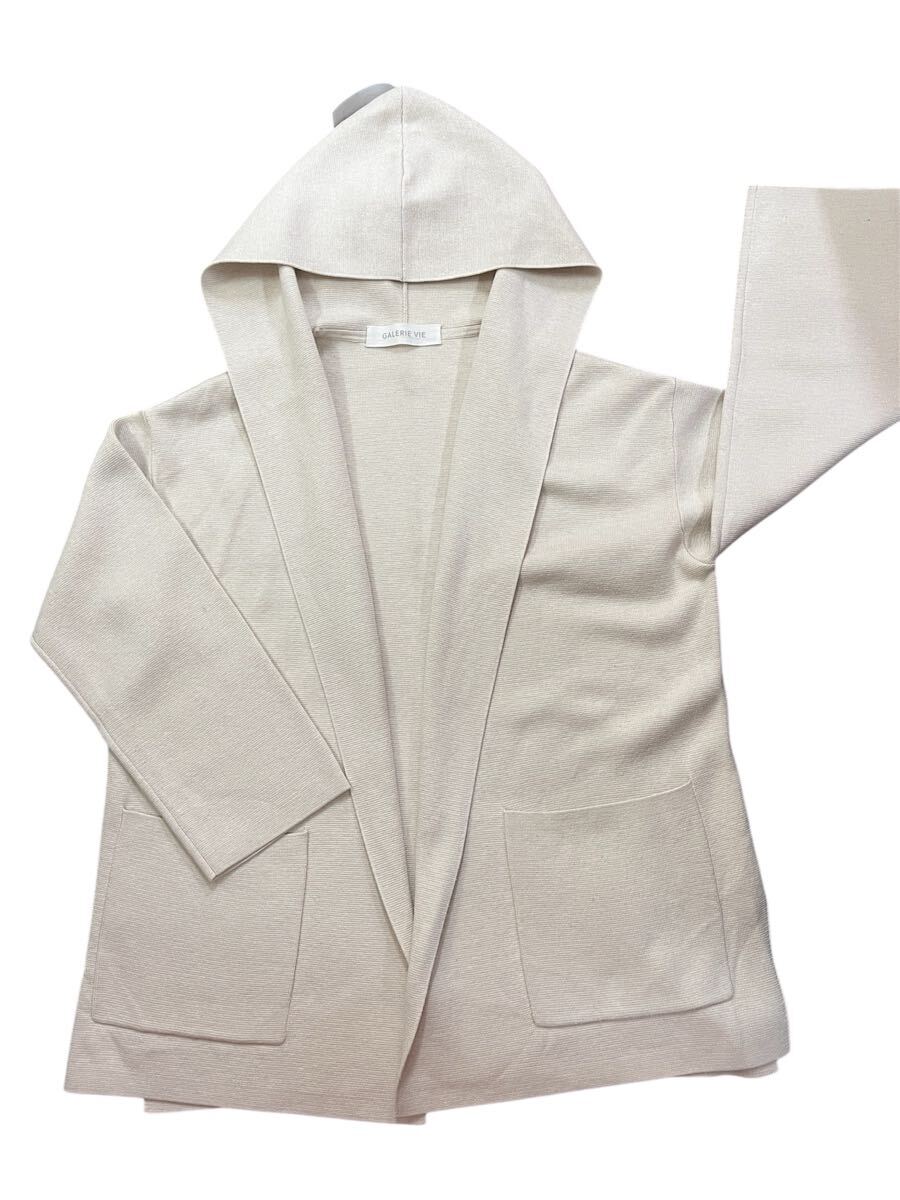 ☆ GALERIE VIE ギャルリーヴィー フーデッドコート カーディガン 上着 white ホワイト #36 レディース