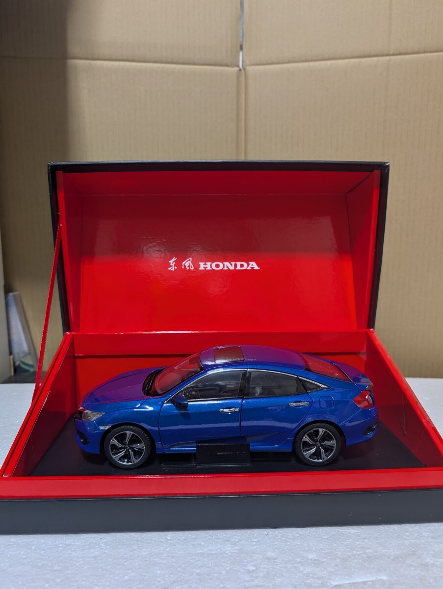 希少ミニカー 中国ホンダ特注 1/18 シビック CIVIC FC1 FK7 10代目 非売品ミニカー 左H ボンネット ドア サンルーフ ミラー トランク開閉