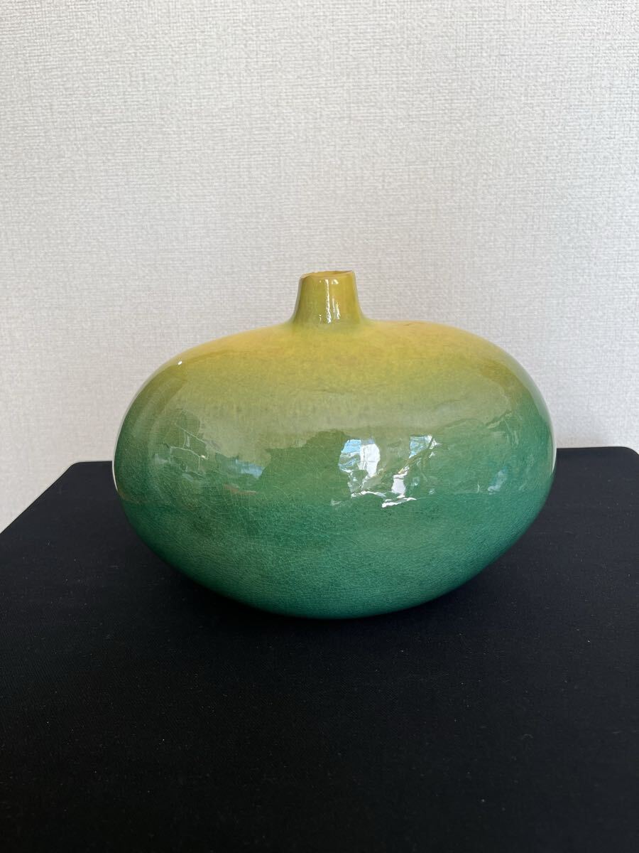 陶器製 花器 管理A3547 フラワーベース 花瓶 華道 華展 花展 いけばな 生け花