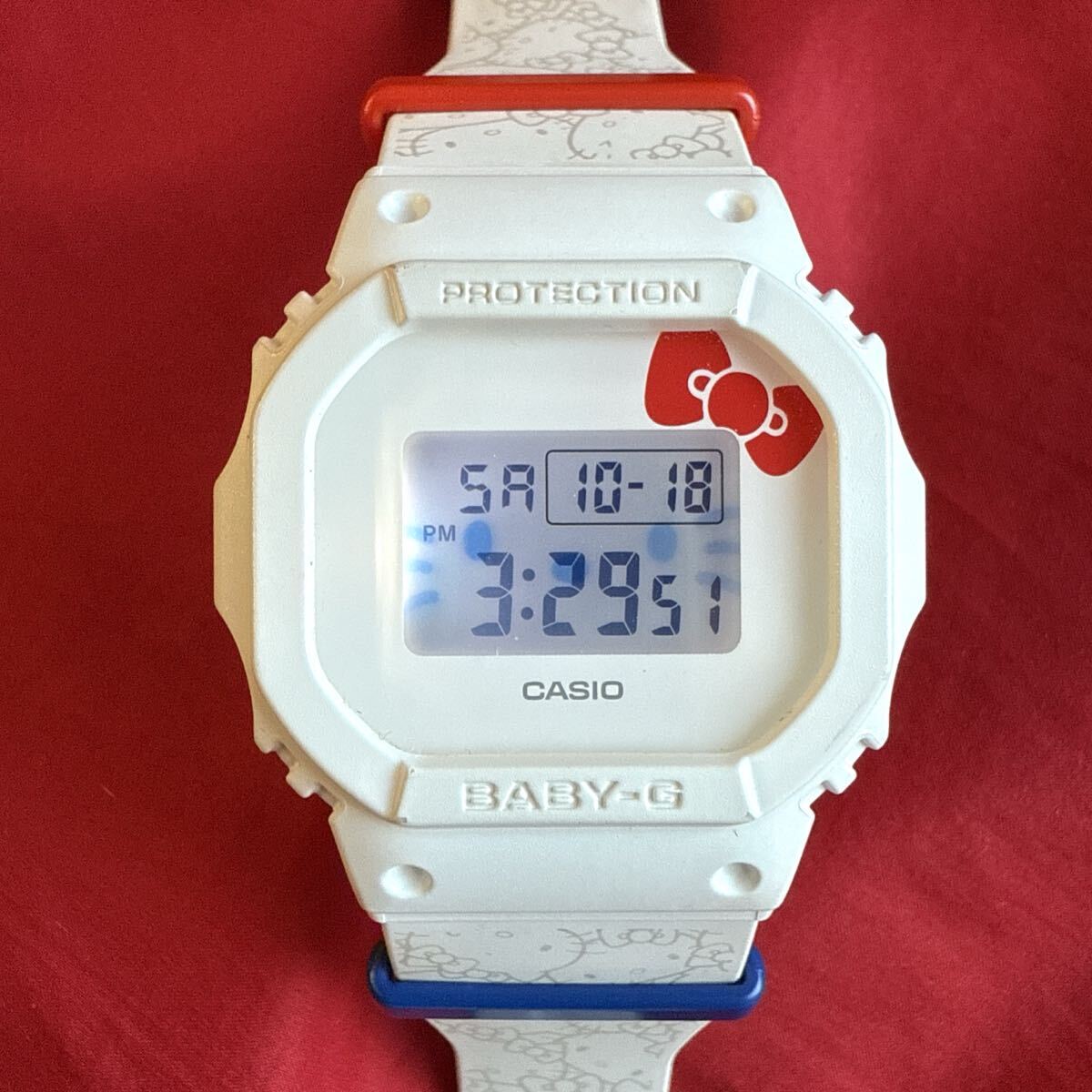 ★即決有★希少！限定 ハローキティ BABY-G HELLO KITTY コラボ BGD-565 Series BGD-565KT-7JR 白色 カシオ腕時計 CASIO Baby-G ★美品★