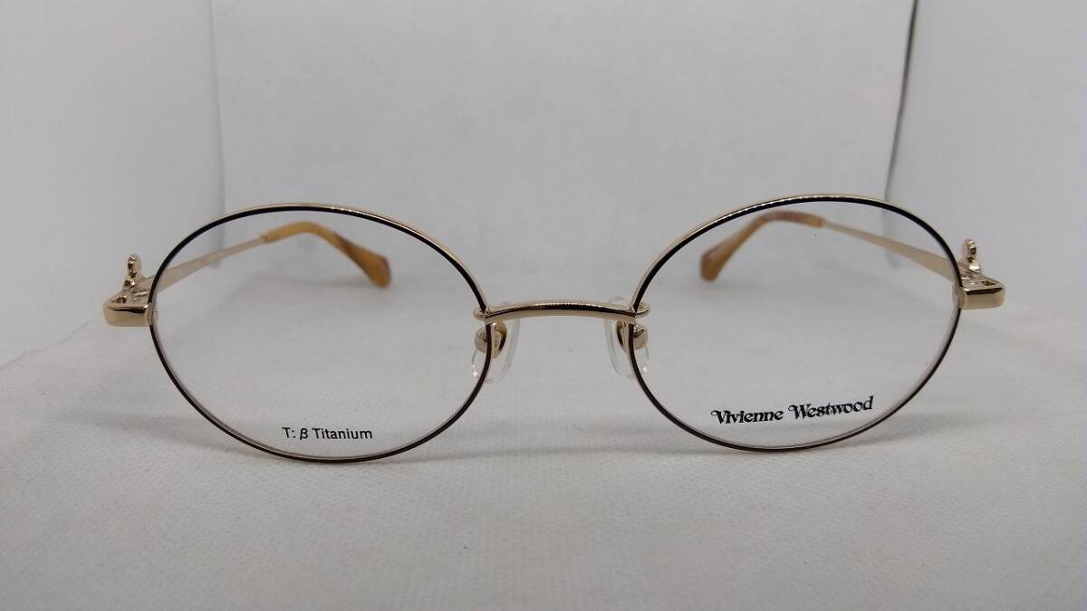 送料無料★個性的☆ヴィヴィアンウェストウッドメガネ４０－００３１（新製品未使用）Ｇ＆ＮＢ