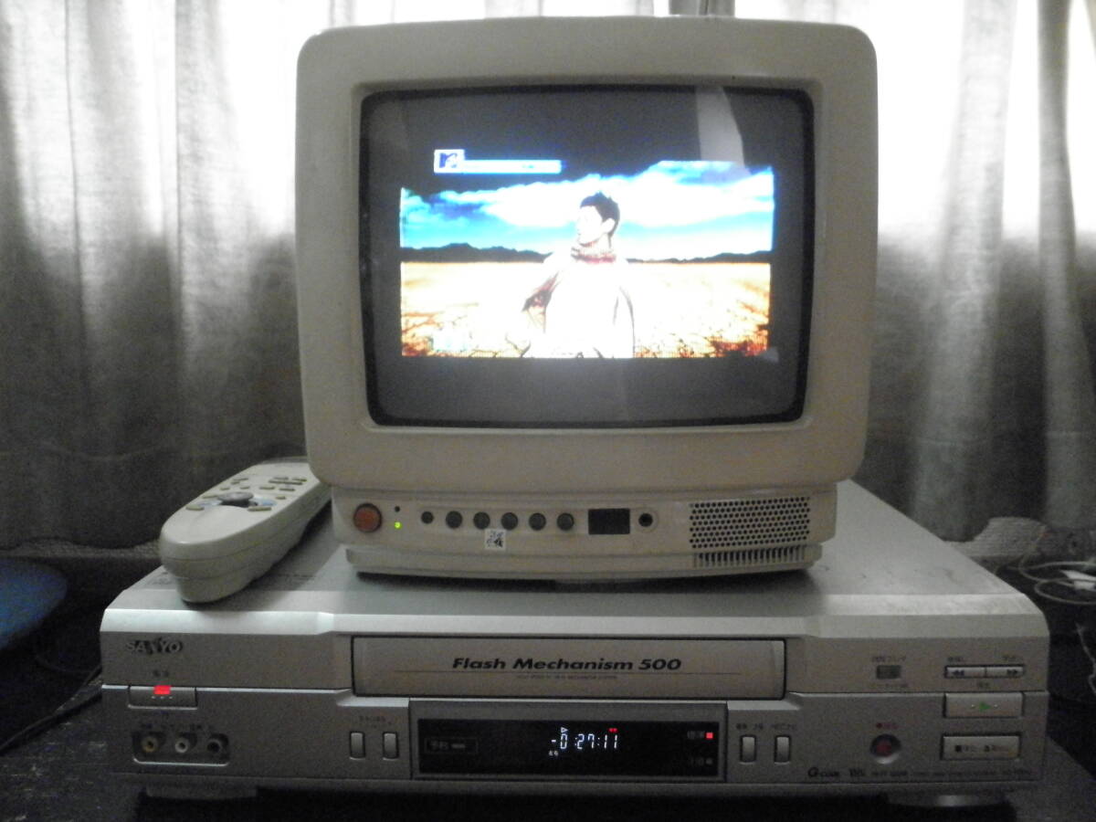 *送料無料!三洋SANYOのステレオビデオデッキVZーH33G*テレビ売切れ付属しません*地デジ直接は見られない*点検,ヘッドクリーニング,完全動作