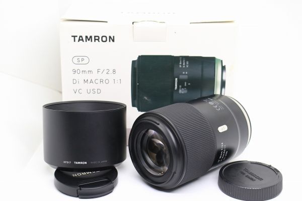■極美品/元箱付き■タムロン TAMRON SP 90mm F2.8 Di MACRO VC USD F017E Canon キヤノン EFマウント用 EF-Mount キャノン #Z6105