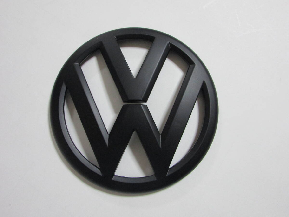 VW フォルクスワーゲン リアエンブレム ゴルフ6 マットブラック 艶消し