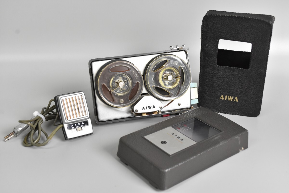 動作品 当時物 AIWA アイワ TP-61R 60年代初期 超小型オープンリール テープレコーダー オープンリールデッキ オーディオ RR-315S/117