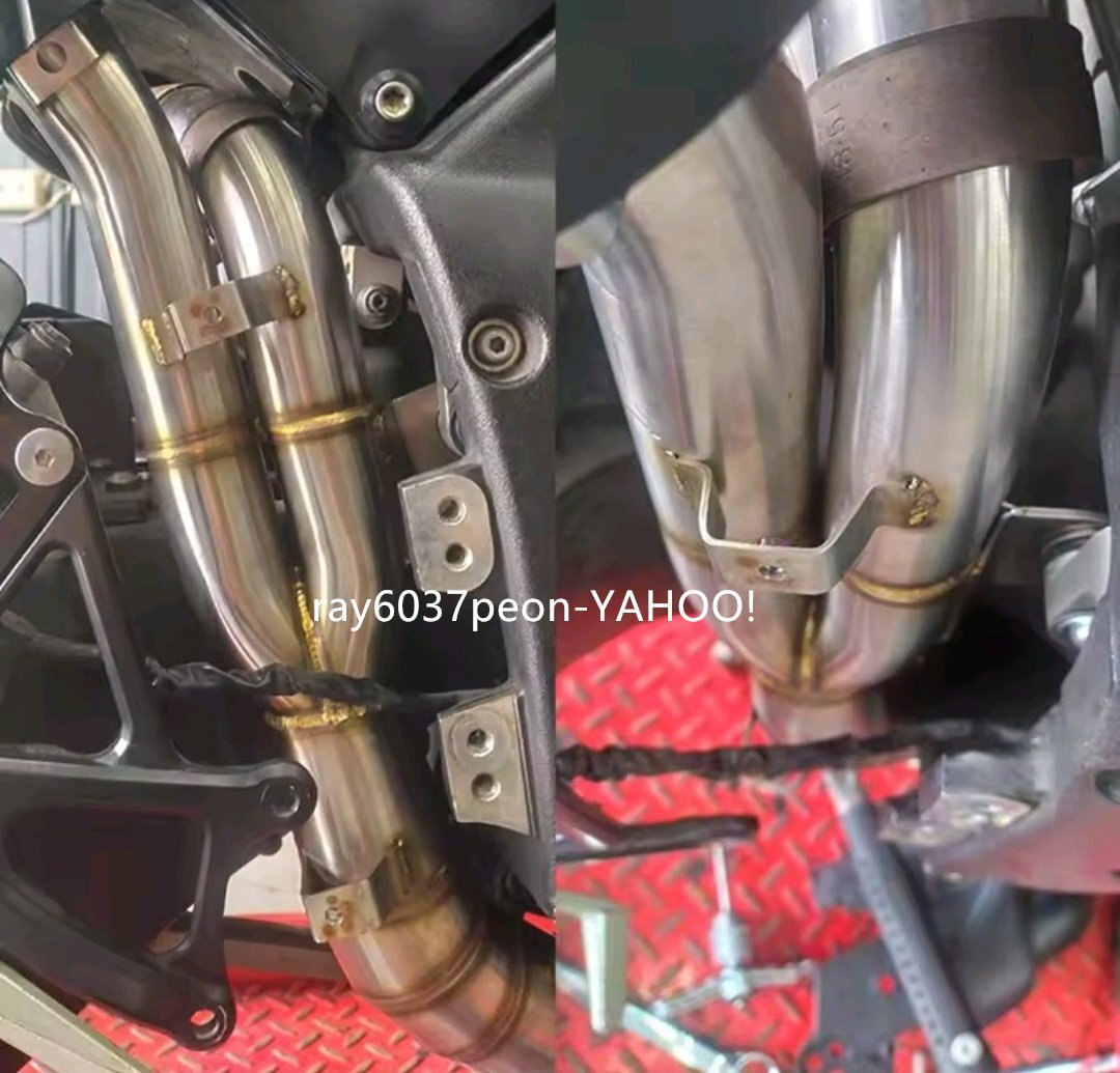 YZF-R1 09-14年用 ミドルパイプ 触媒レス/ストレート (マフラー交換用) | 純正触媒代替 排気系アップグレードパーツ 2009-2014年モデル対応