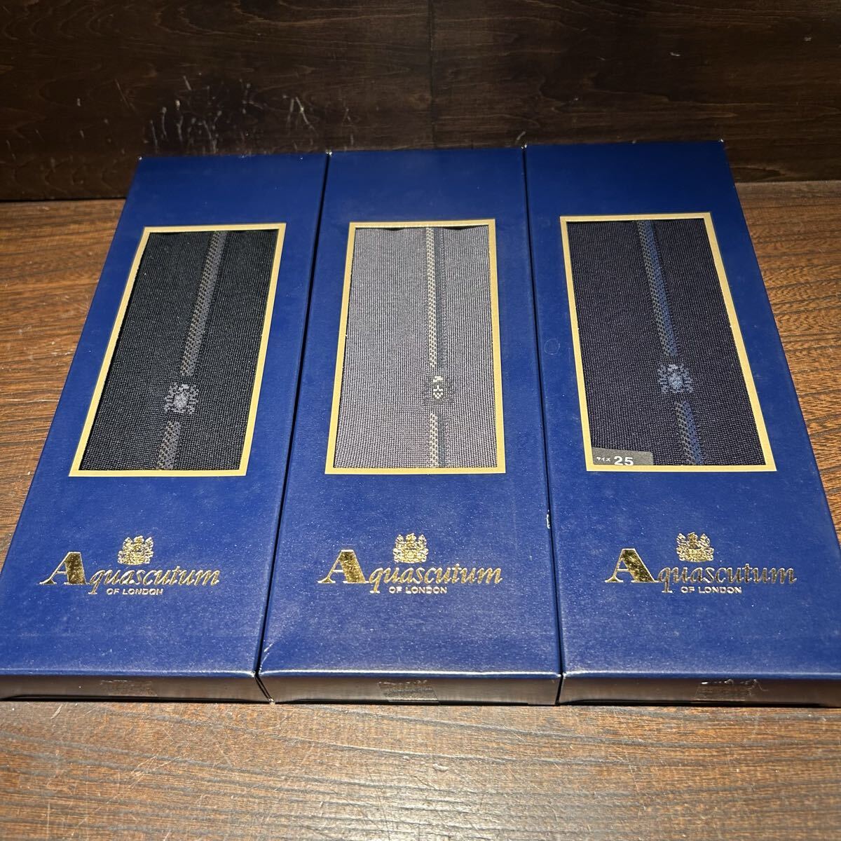 ◇3足セット◇ aquascutum アクアスキュータム　メンズソックス　25cm 靴下 