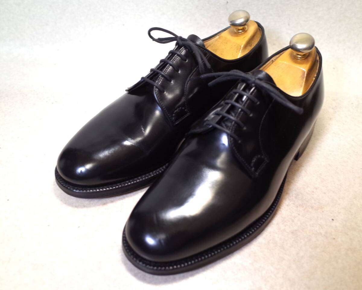 【送料無料】5445■Church’s/チャーチ■使用少/英国製プレーントゥ/ポリッシュドバインダー/224ラスト/4都市/80F/26.5cm■検シャノン