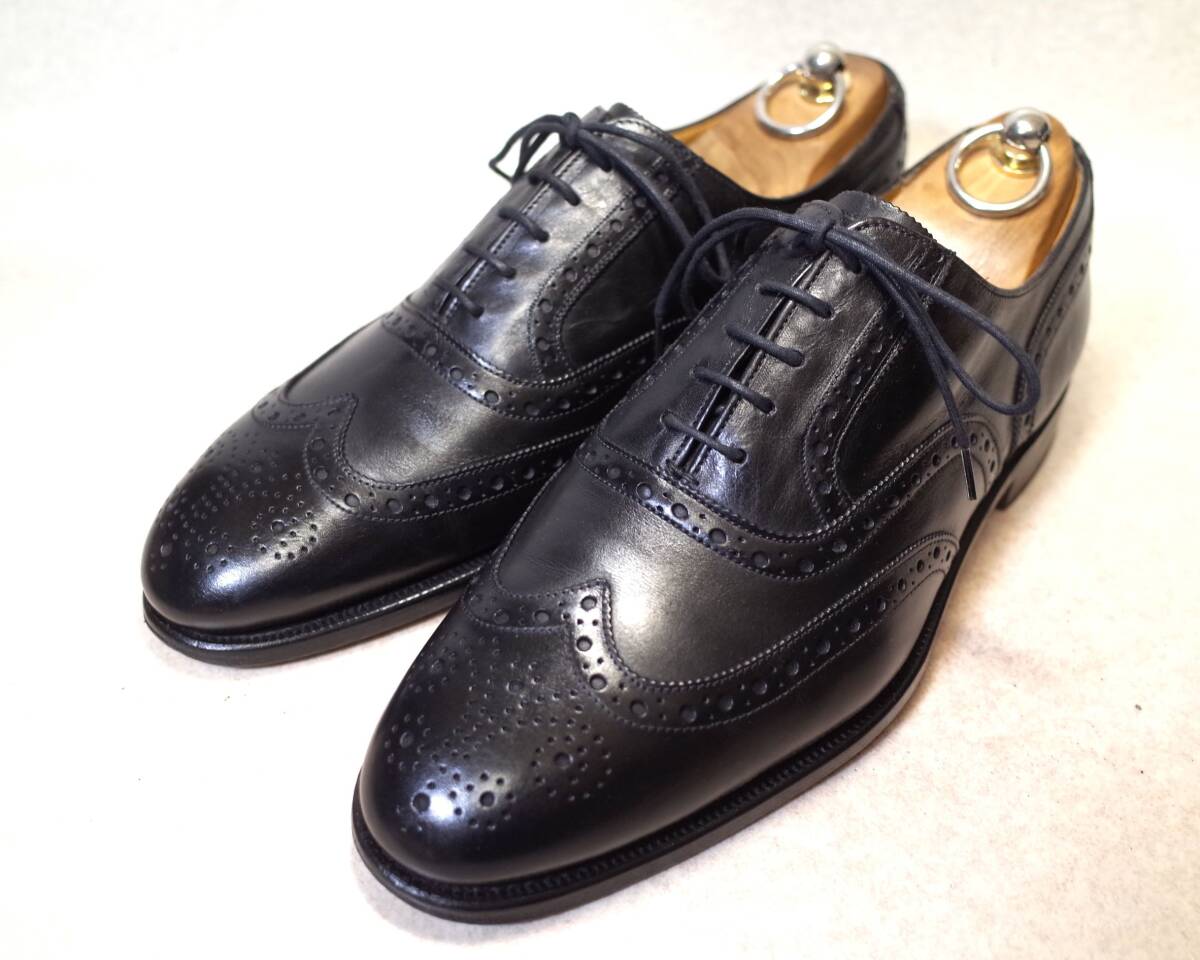 【送料無料】5479■GRENSON/グレンソン■イングランド/英国製ウイングチップ/グッドイヤーウエルト/ハンドクラフトシューズ/26.5cm■