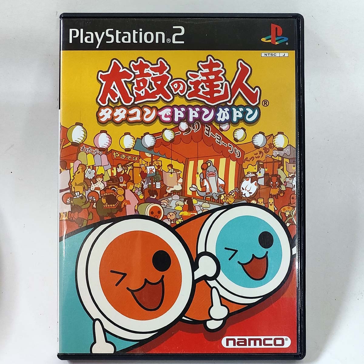 即決【PS2】太鼓の達人 タタコンでドドンがドン PlayStation2★1～2人 プレステ2 namco ナムコ SLPS 20221 NTSC J★4907892015234 中古