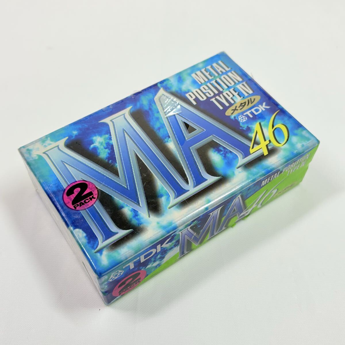 未開封品　TDK カセットテープ MA46分 メタル METAL 2本　記録媒体　レトロ
