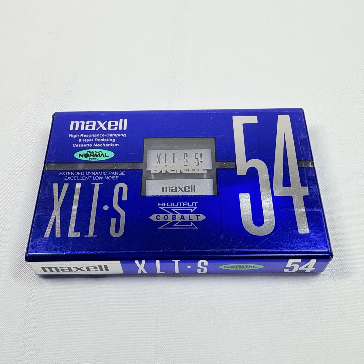 未開封品　maxell XLⅠ-S 54E カセットテープ　ノーマルポジション　記録媒体　レトロ　希少
