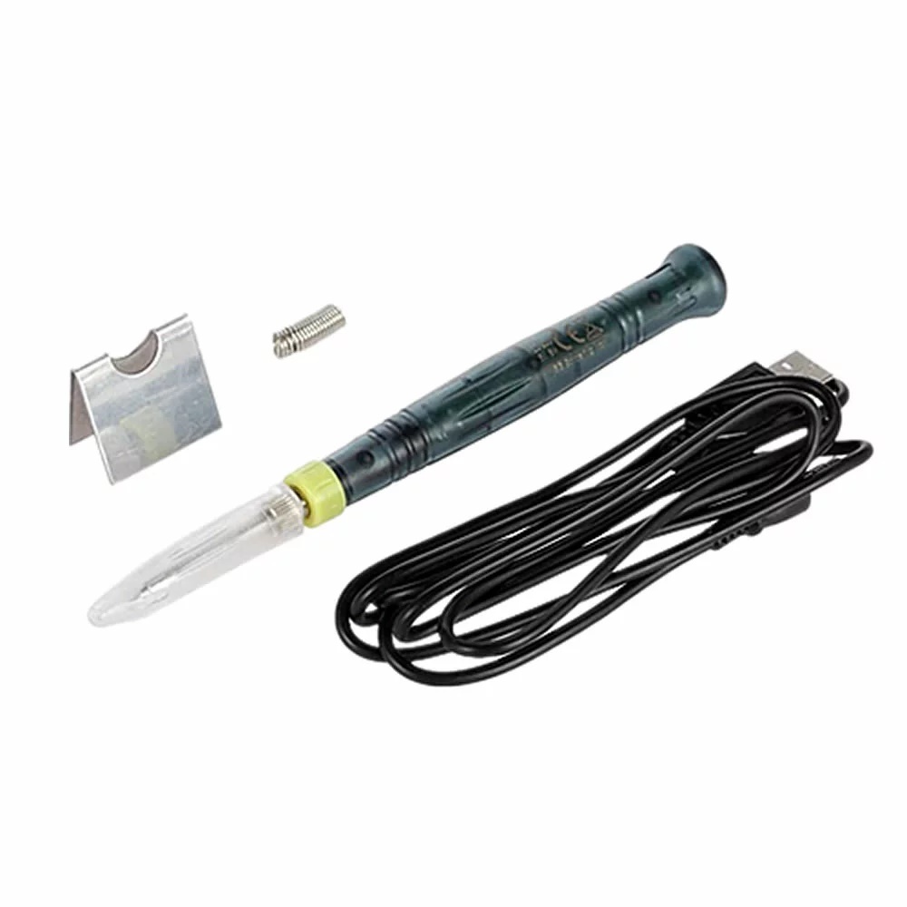 USB給電式 半田こて セット 半田ごて 15秒で使える 高出力 8W こて先 3mm コンパクト 安全スイッチ ハンダ