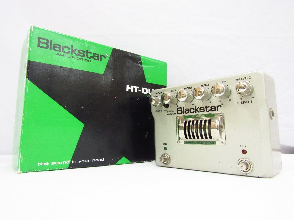 Blackstar ブラックスター HT-DUAL ディストーション 箱・アダプター付き 動作確認済み ギター用エフェクター 中古品★090238