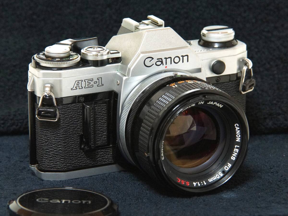 Canon AE-1FD50mmF1.4S.S.C 標準レンズセット【Operation Confirmed・動作確認済】