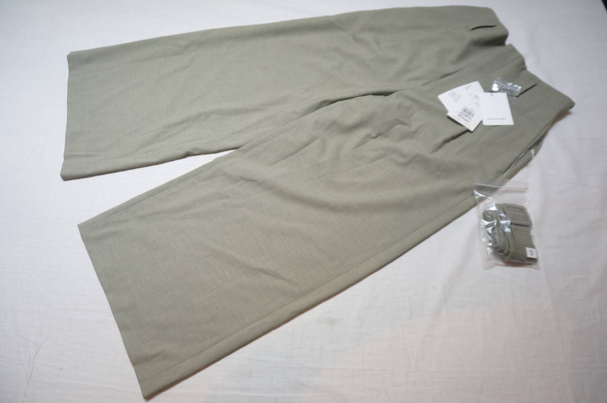 【2303A】タグ付き！MAYSON GREY メイソングレイ レディース パンツ サイズ0 ベルト付き ツータック 定価11800円 未使用保管品