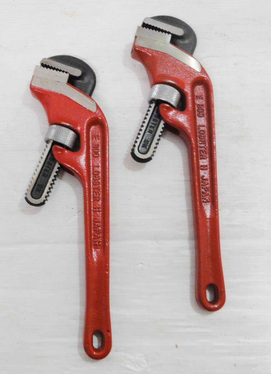 A0307a LOBSTER ロブスター パイプレンチ E300 2本セット 工具 DIY ハンドツール