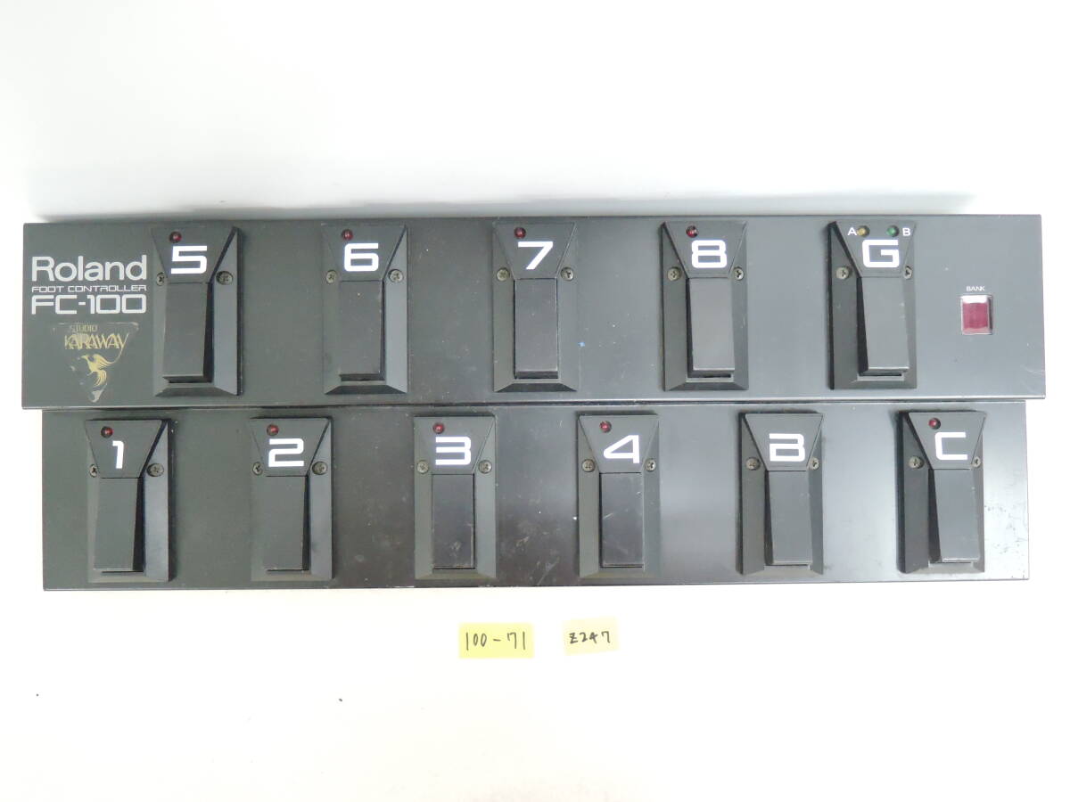  Roland FOOT CONTROLLER フットコントローラー FC-100 動作未確認 100-71-Z247