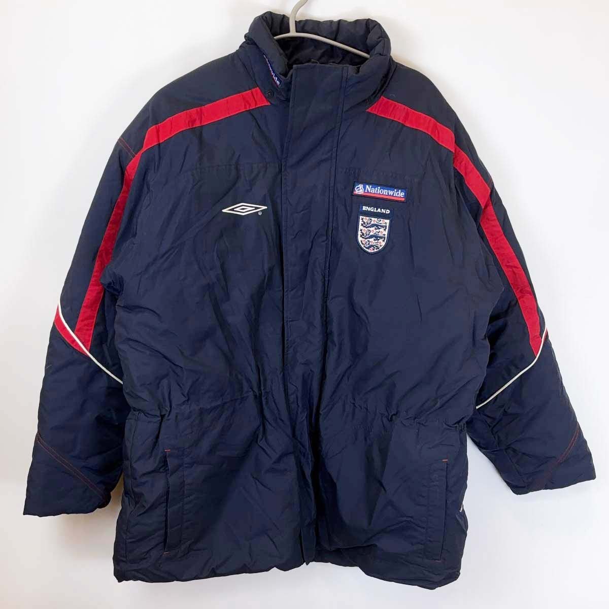 【中古】アンブロ 90's イングランド代表 中綿ジャケット ベンチコート ヴィンテージ M(EUサイズ) メンズ UMBRO サッカー ウォームアップ