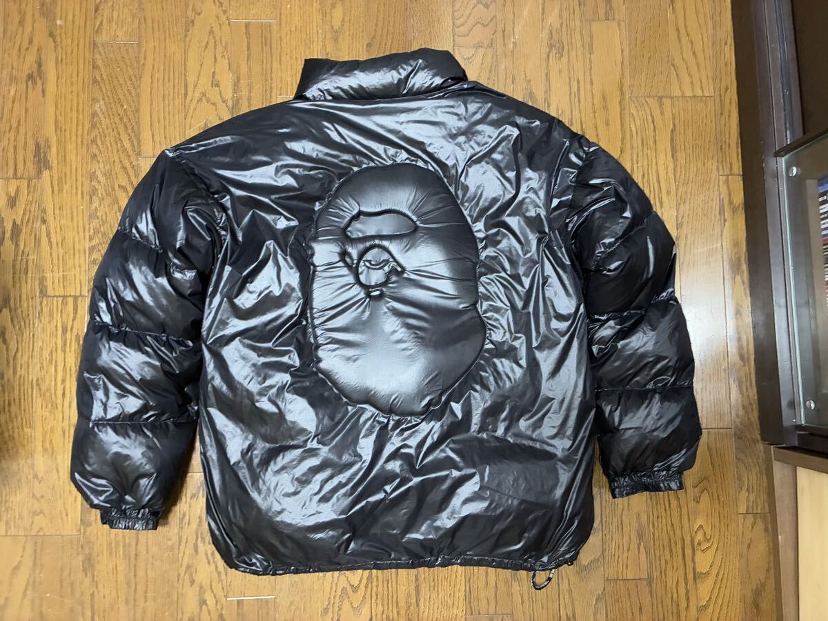 A BATHING APE アベイシングエイプ ダウンジャケット　ブラック　BAPE 