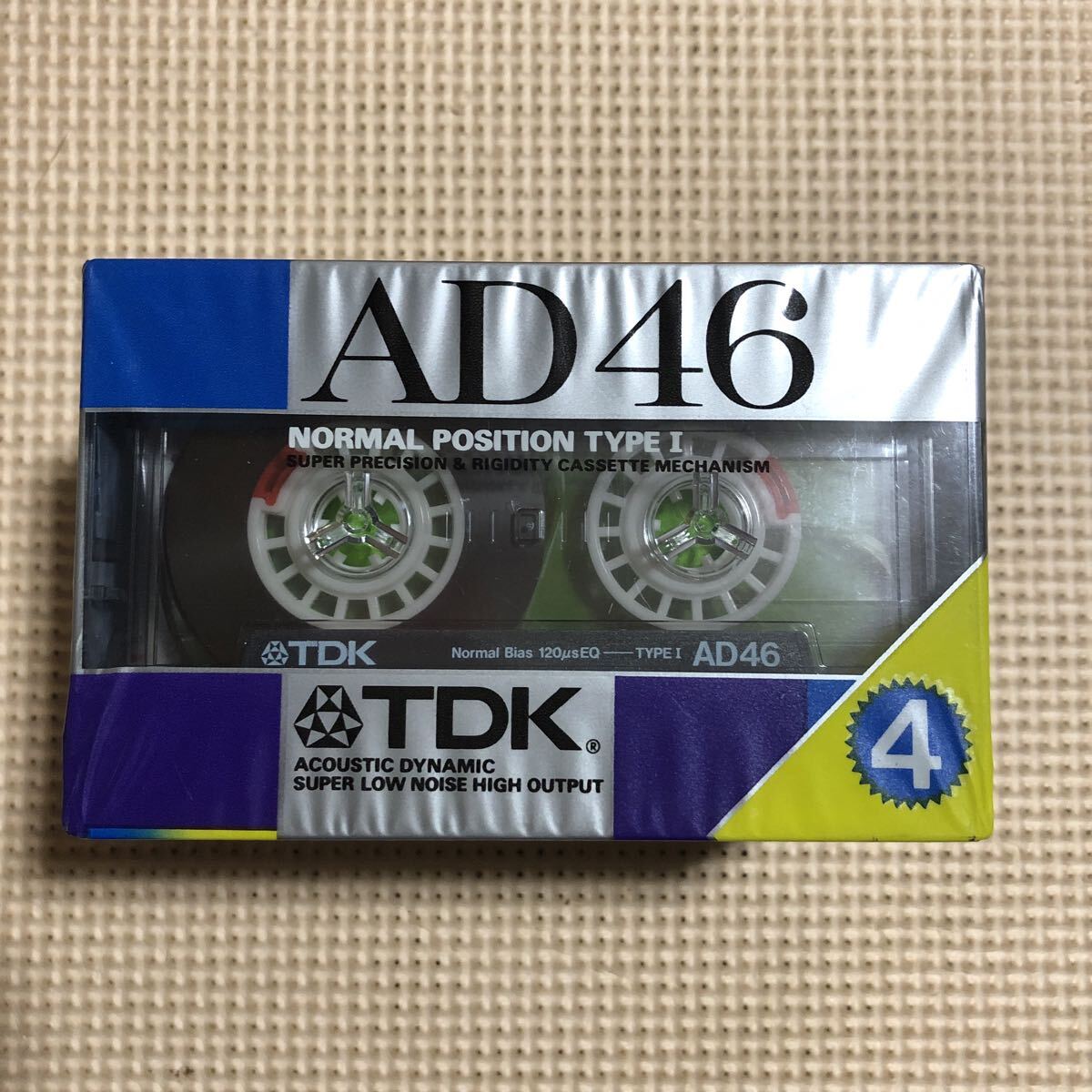 TDK AD 46 4パック　ノーマルポジション カセットテープ【未開封新品】■■