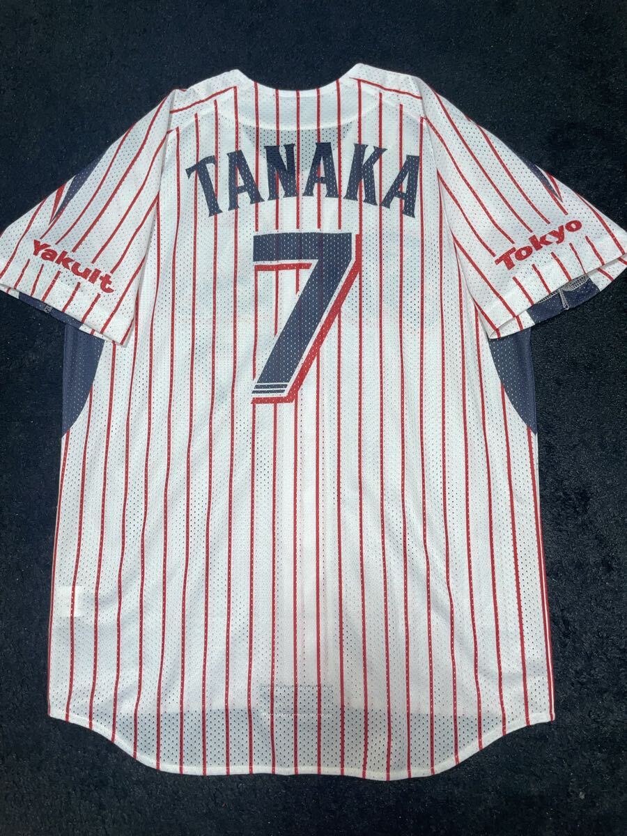 即決 送料無料 東京ヤクルトスワローズ 田中浩康 ユニフォーム ZETT ゼット製 フリー (XL) サイズ ホーム ホワイト 白
