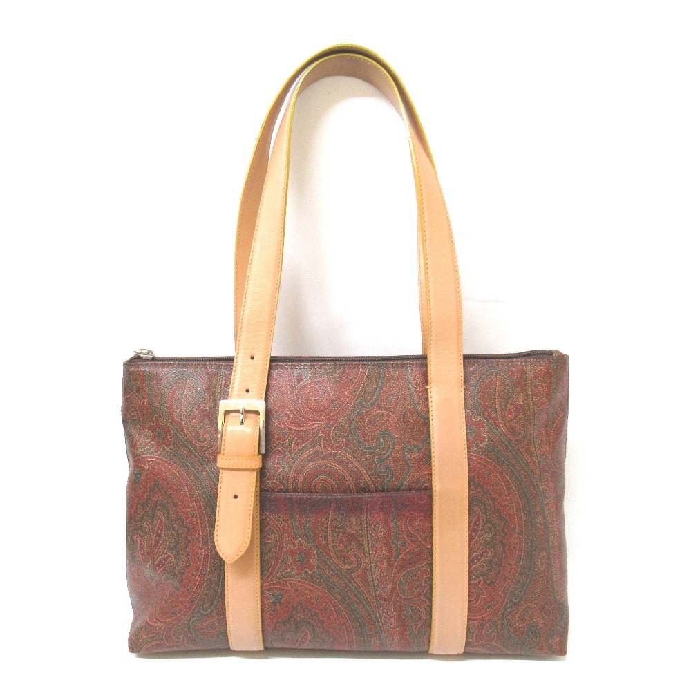 Tj965353 エトロ　ETRO　トートバッグ　ペイズリー柄 中古