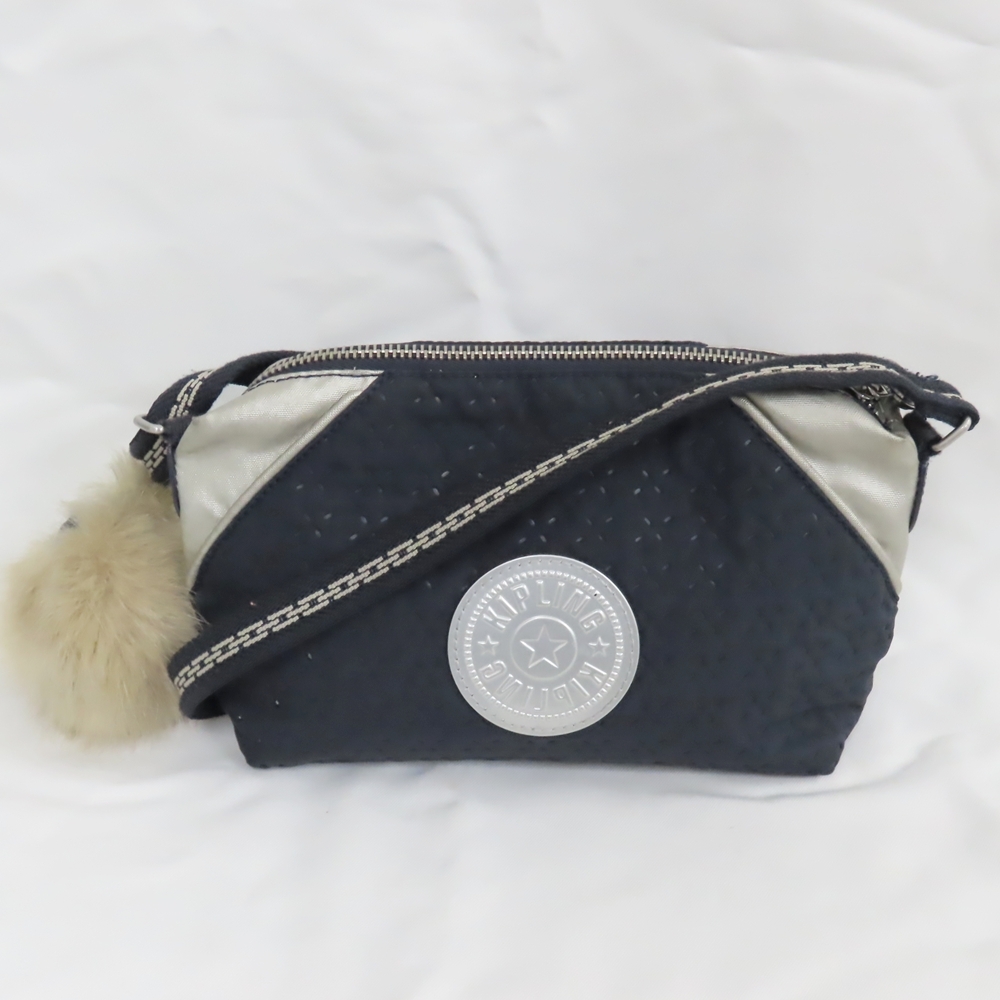 Ts560301 キプリング ショルダーバッグ ナイロン ブラック Kipling 中古