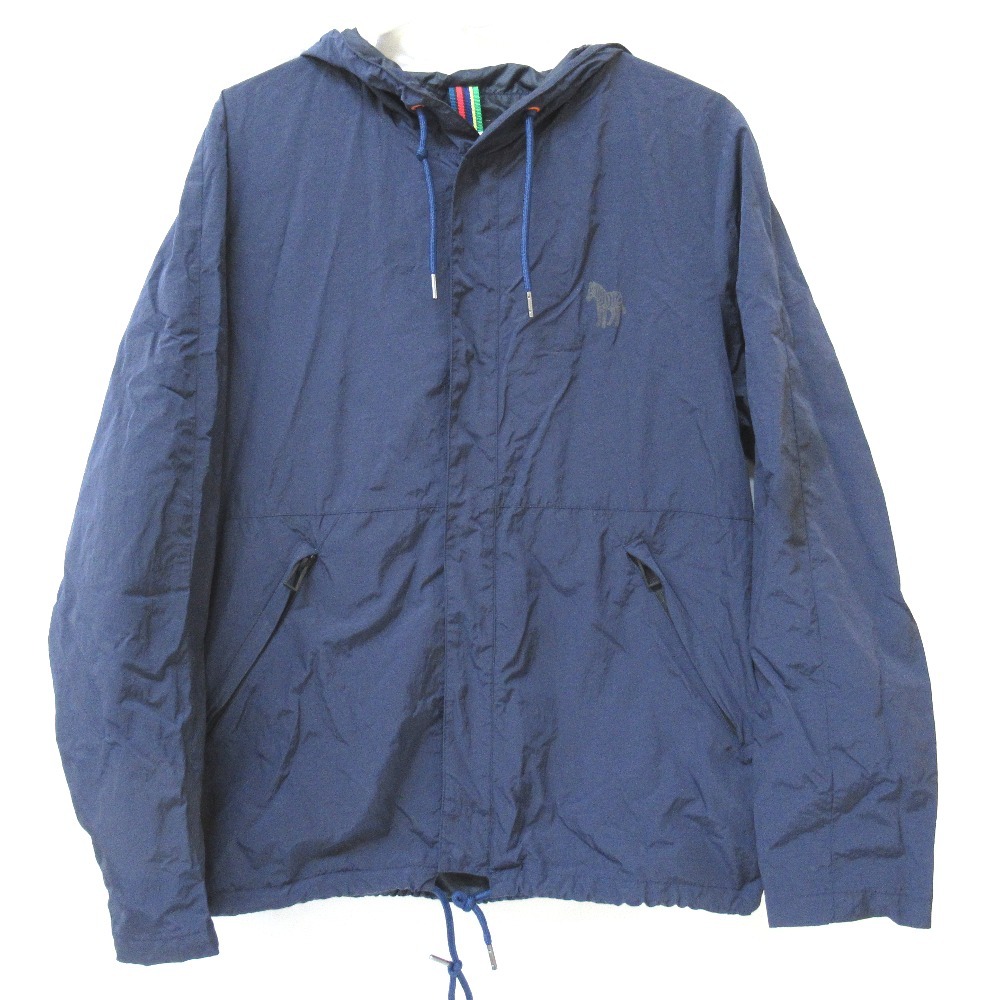 Tj278461 ポールスミス　Paul Smith　ナイロン　パーカー ネイビー　中古
